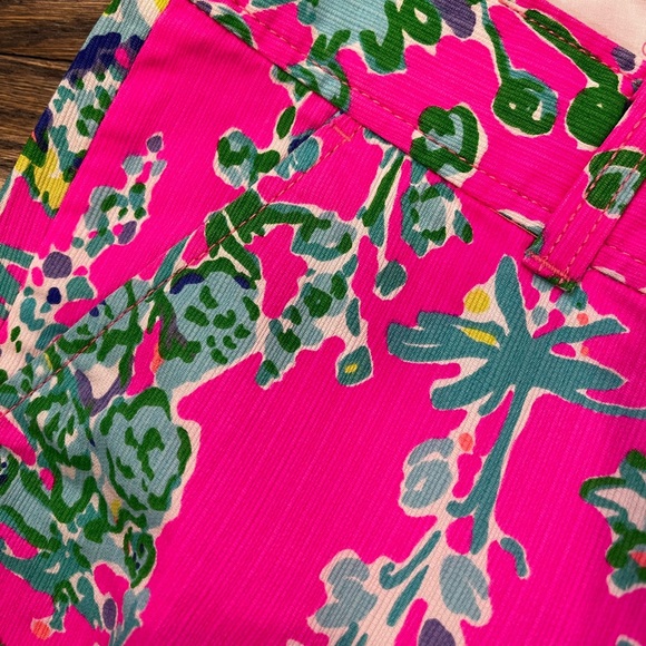 Lilly Pulitzer Pop Pink Southern Charm Callahan Shorts 4 RARE EUC - Picture 4 of 6